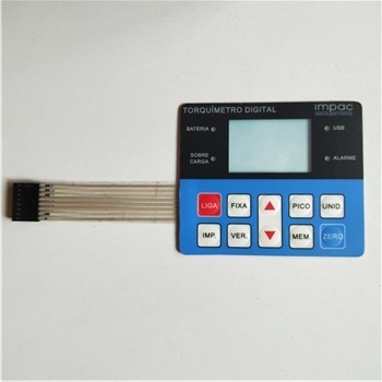 Custom Silk Printing Tactile Membrane Switch for Computer Testing Equipment