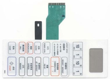 Customized Front Panel Tactile Keyboard Membrane Switch Overlay With Metal Dome