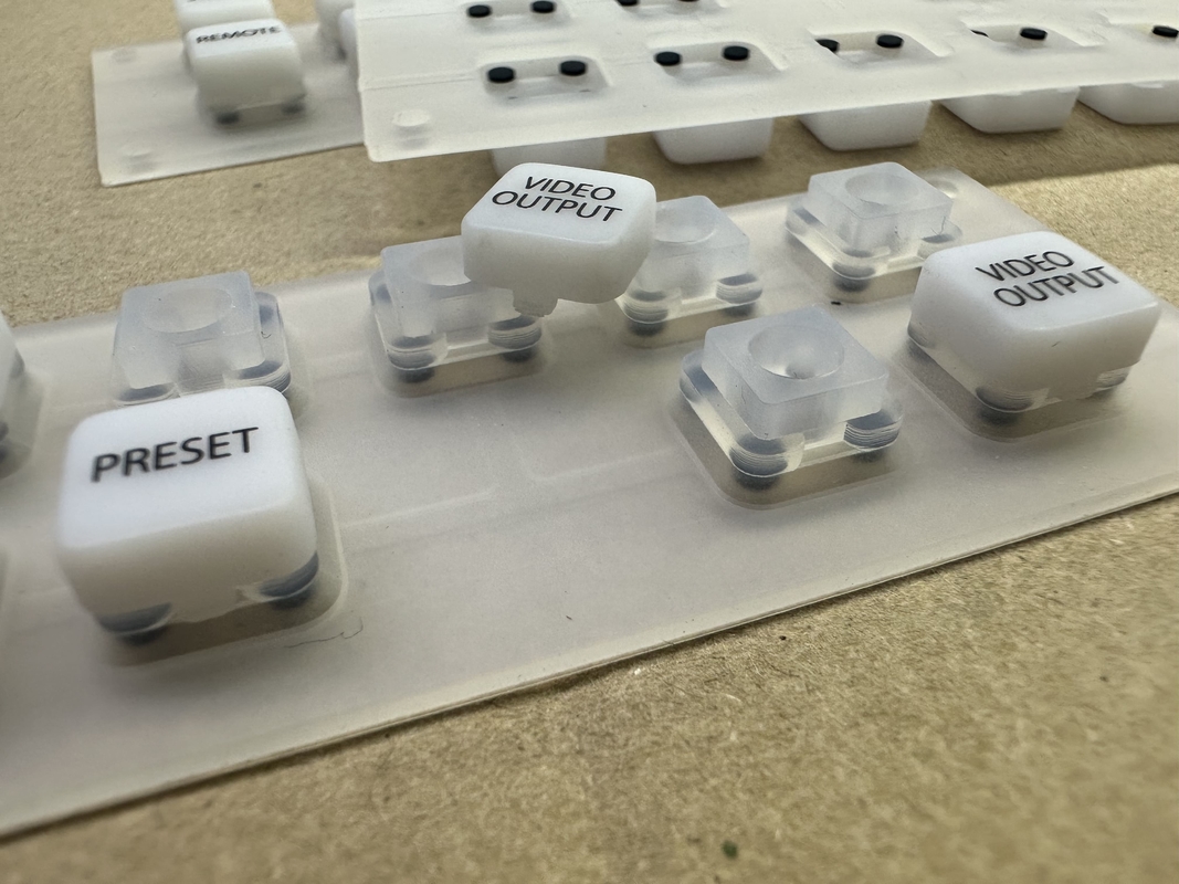 Rubber Membrane Switch With Strong Tactile Response For Small Handheld Devices