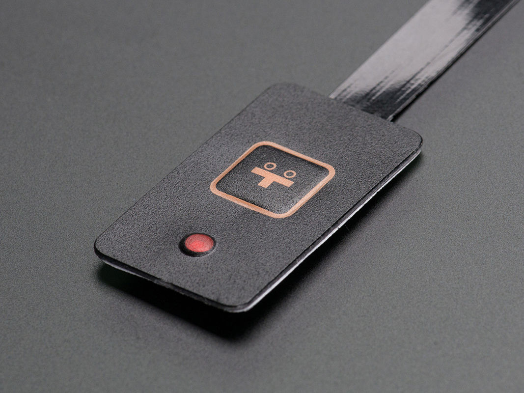 1 Key Rubber Waterpoof Membrane Switch With Metal Dome Keyboard Control Panel