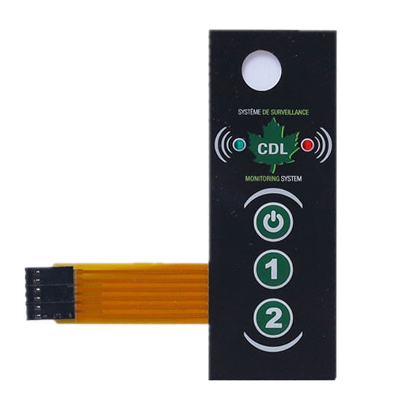 PET Tactile Membrane Switch Keyboards With FPC Circuit And 3M Adhesive