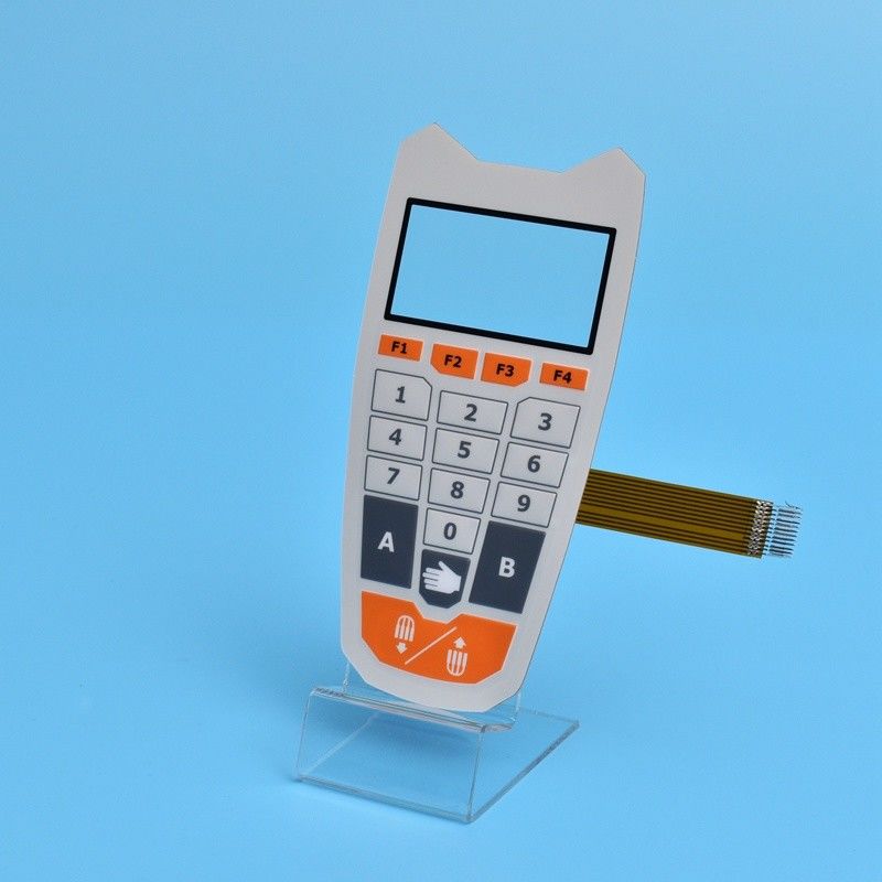 High Reliability Transparent Polyester Graphic Overlay Membrane Switch With LCD Window
