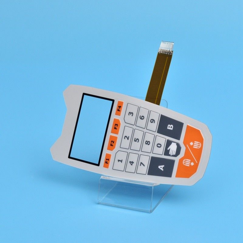 High Reliability Transparent Polyester Graphic Overlay Membrane Switch With LCD Window