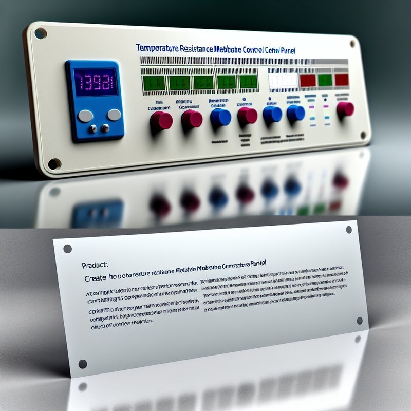 Temperature Resistant Membrane Control Panel with Multi-Color Printing