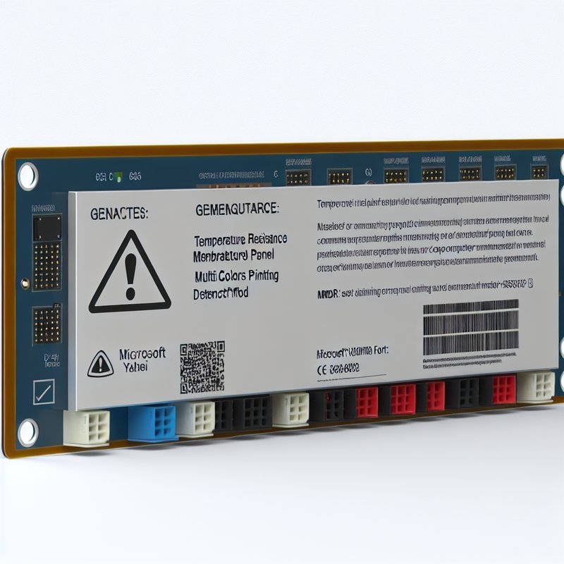 Temperature Resistant Membrane Control Panel with Multi-Color Printing