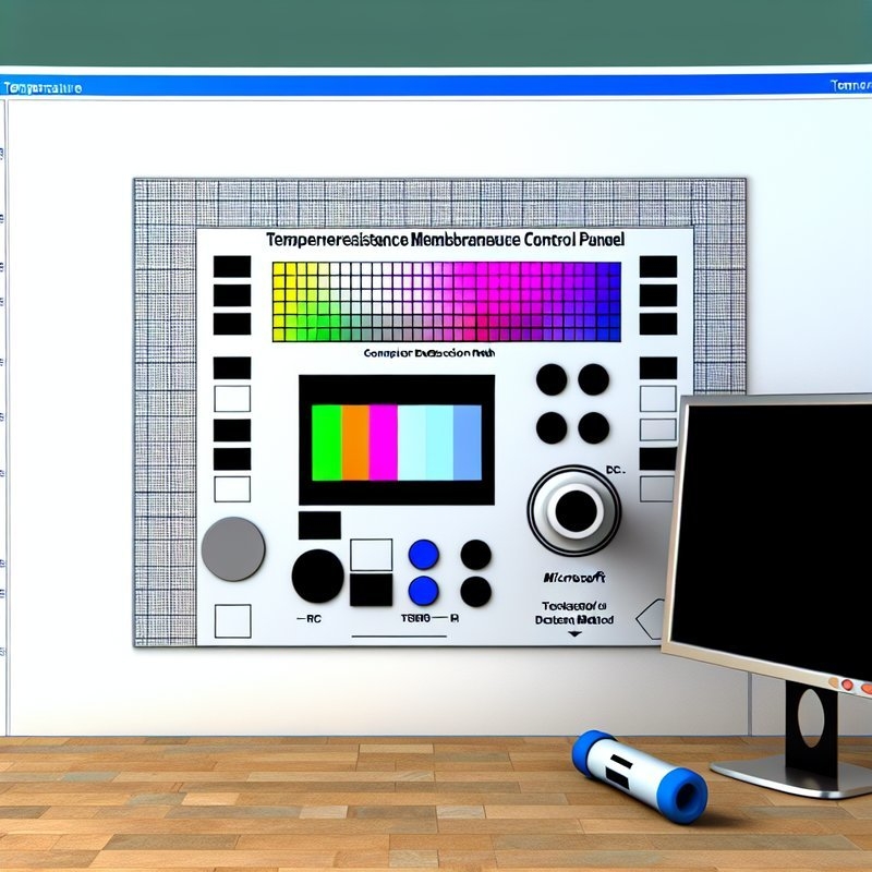 Temperature Resistant Membrane Control Panel with Multi-Color Printing