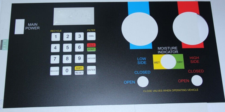 Custom PC Silicone Rubber Membrane Switch Keypad Touch Panel Sticker