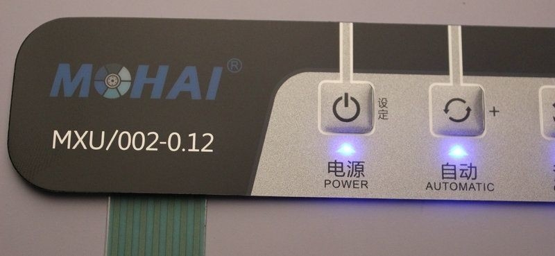 Custom PET Push Button Membrane Switch Panel SGS Certified
