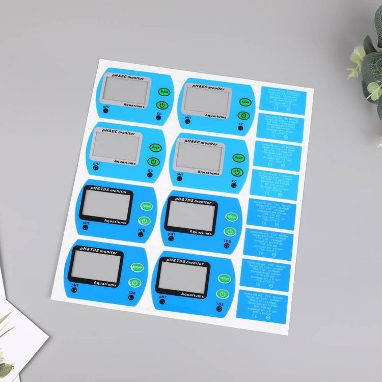 Custom PET Push Button Membrane Switch Panel SGS Certified